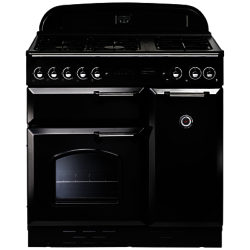Rangemaster Classic 90 Gas Range Cooker Gloss Black